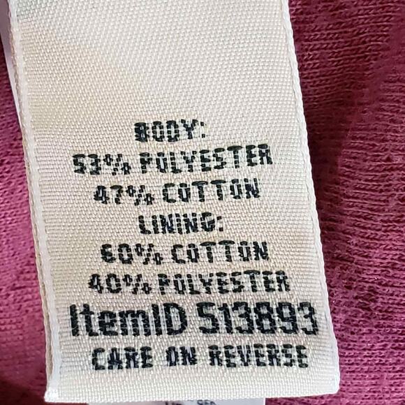 LL Bean Jacket Women’s Size Medium M Pink Mauve Full Zip Quilted Hooded - Picture 7 of 8